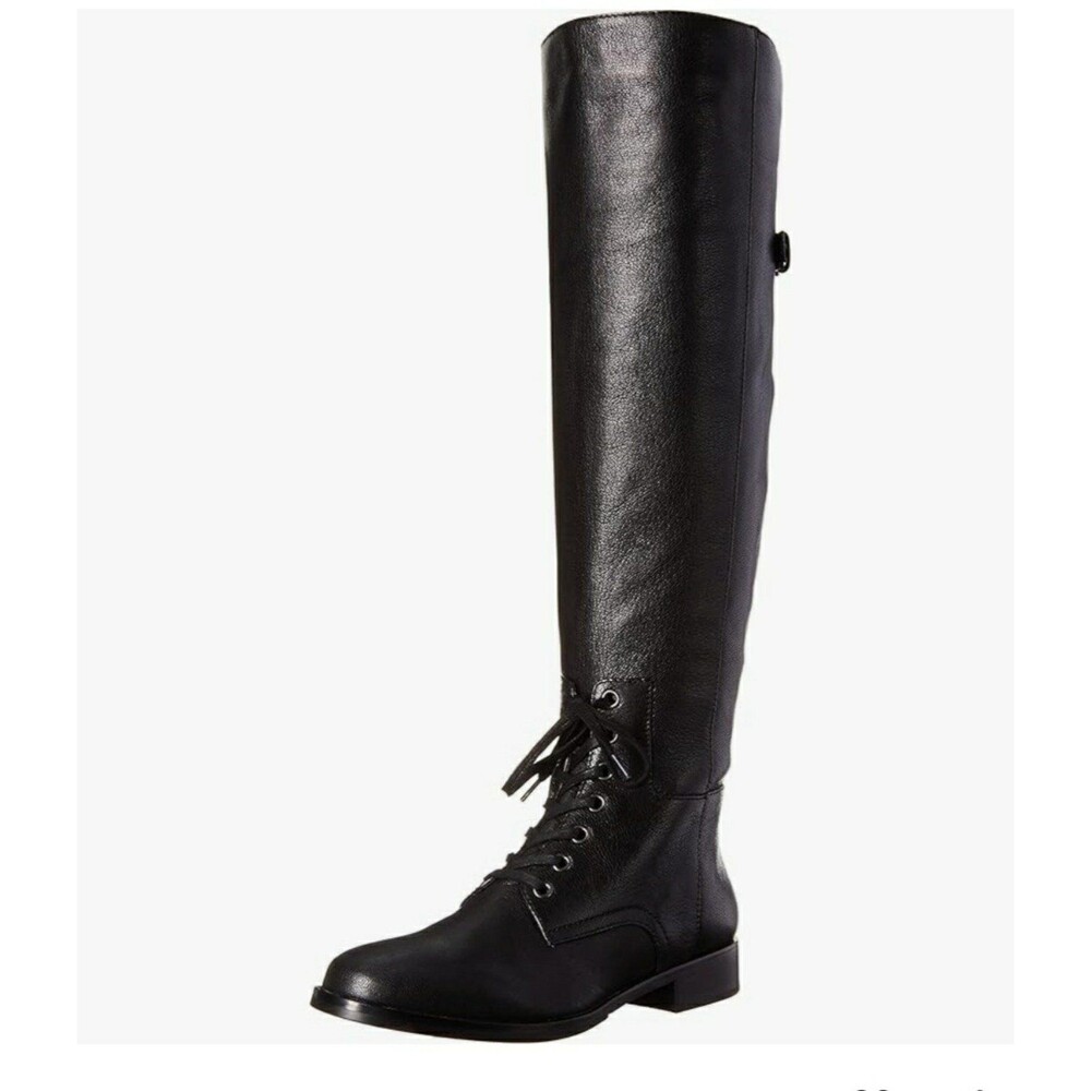 Pour la Victoire black Leather Riding boots NEW IN BOX SIZE 6.5 w dustbag